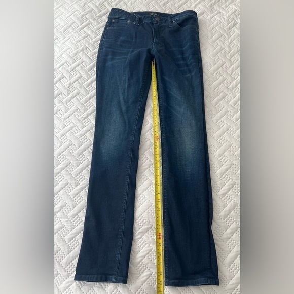 Jack & Jones Young Man Teen 29x32” (29x29.5”) Dark Wash Slim Straight Blue Jeans - Picture 8 of 14